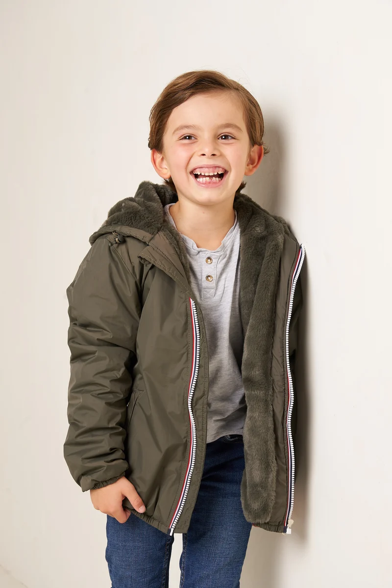 Imperméable fourré court