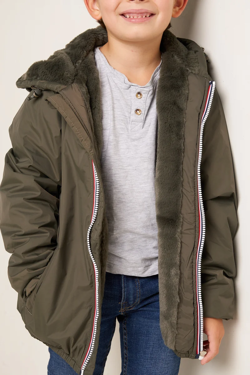 Imperméable fourré court