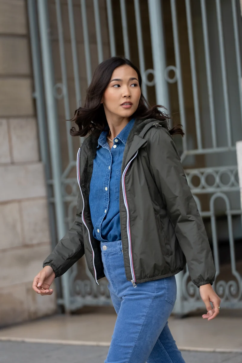 Imperméable fourré court