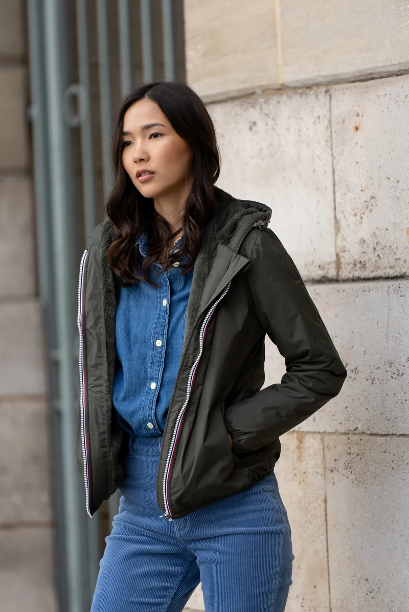 Imperméable fourré court