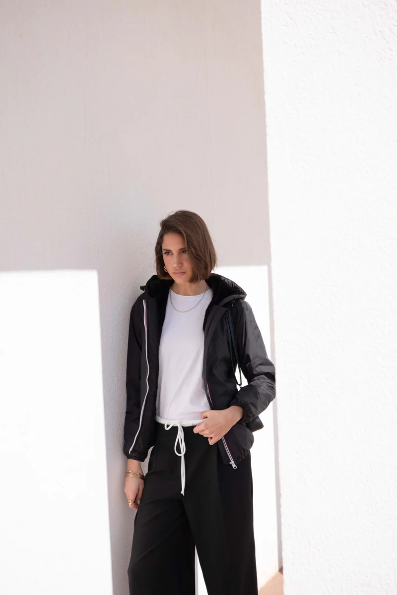 Imperméable fourré court