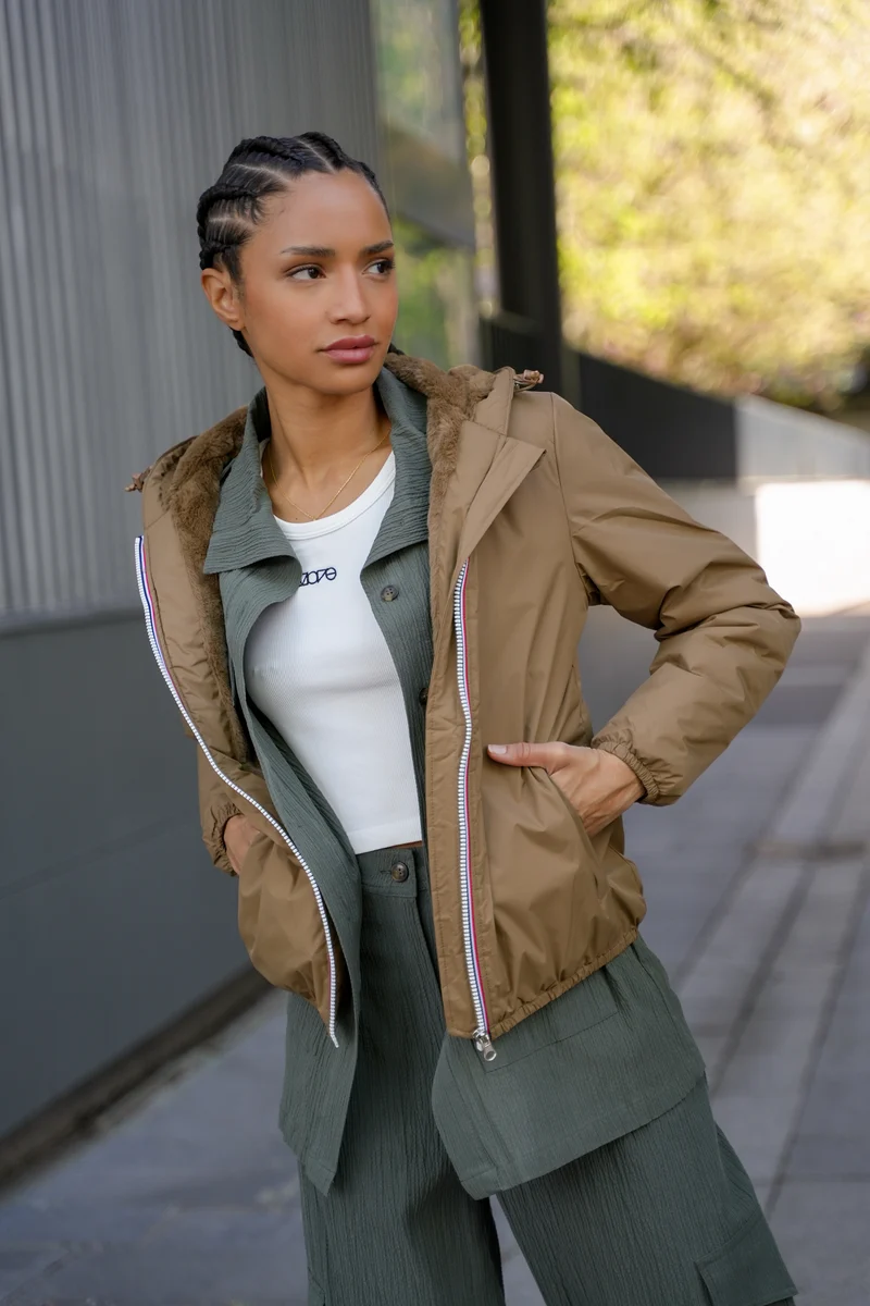 Imperméable fourré court