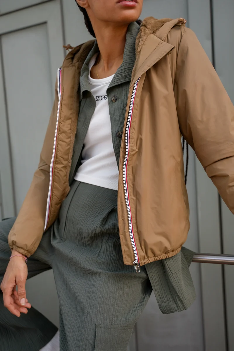 Imperméable fourré court
