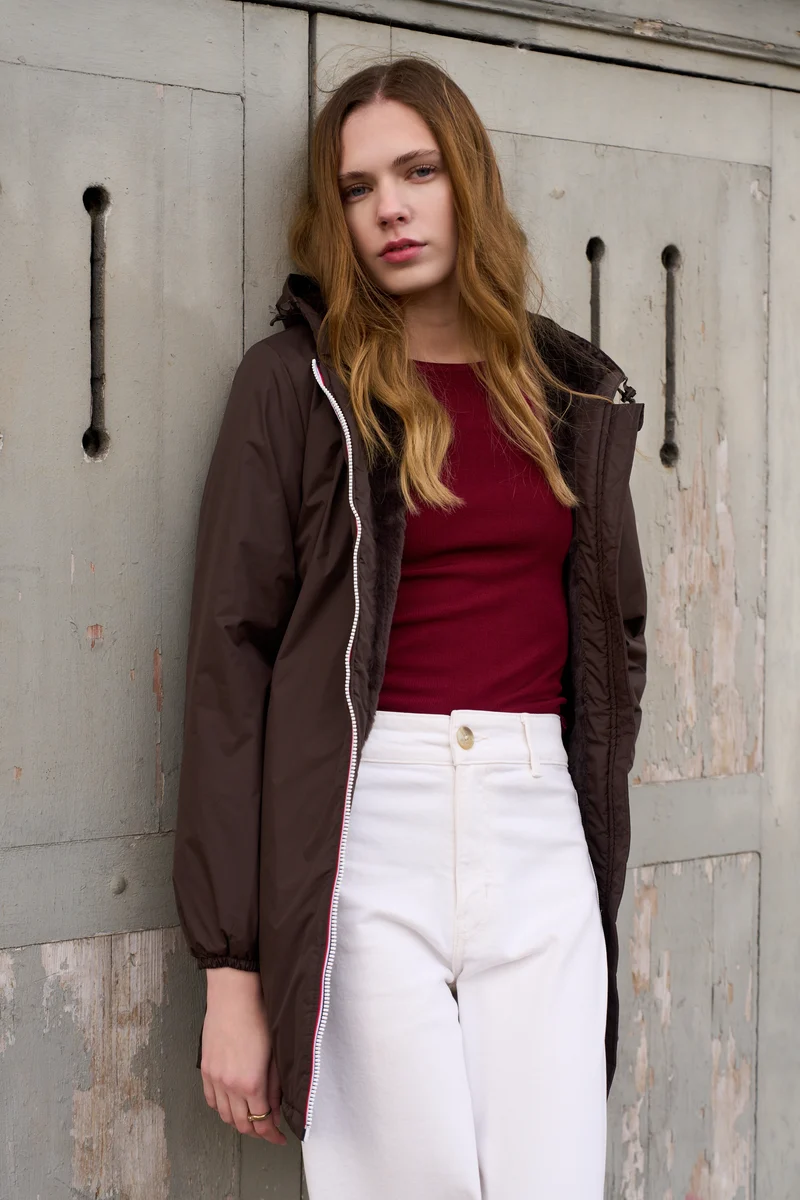 Imperméable fourré long