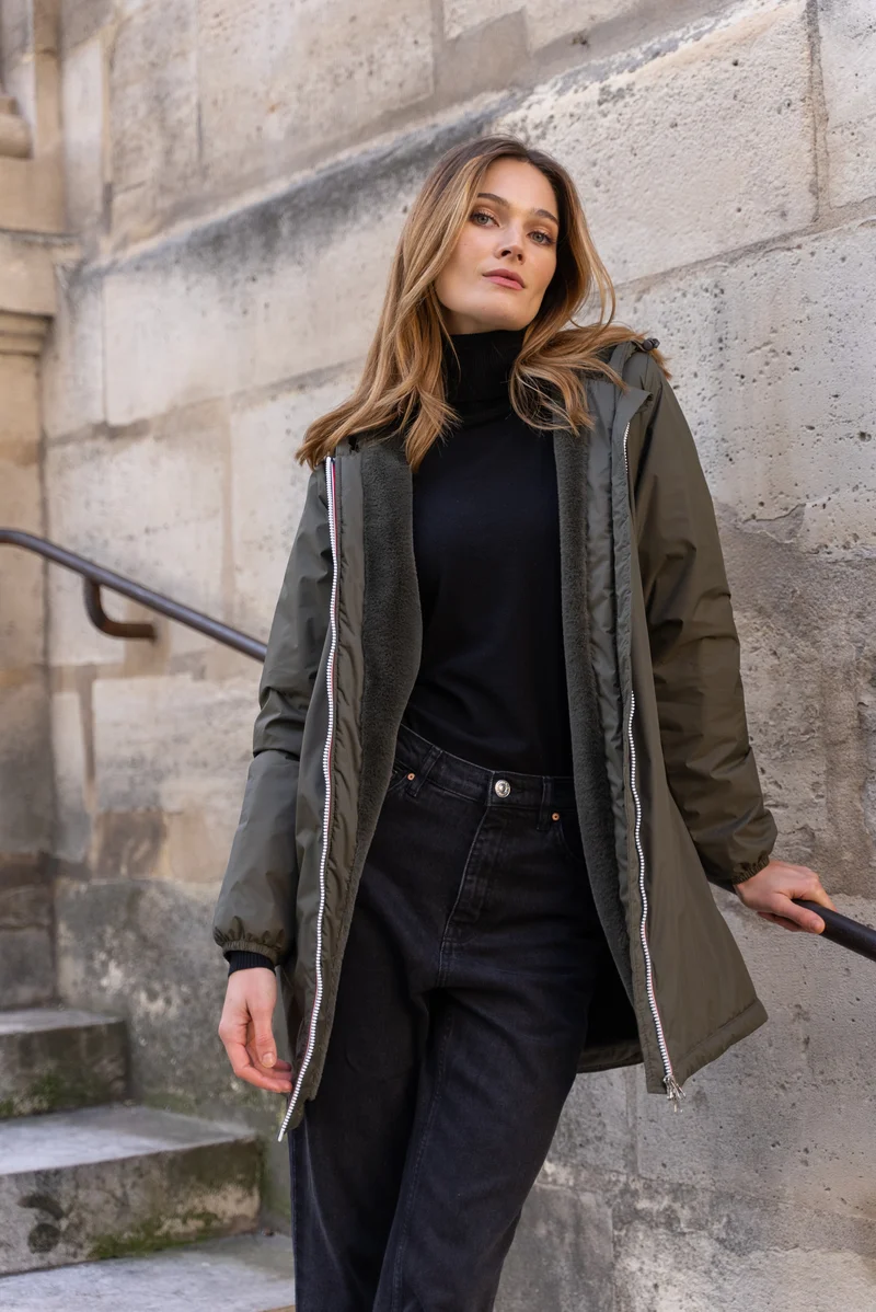 Imperméable fourré long
