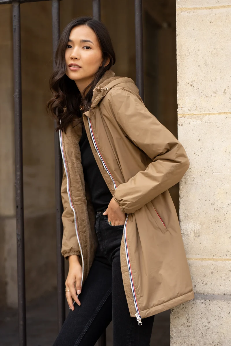 Imperméable fourré long
