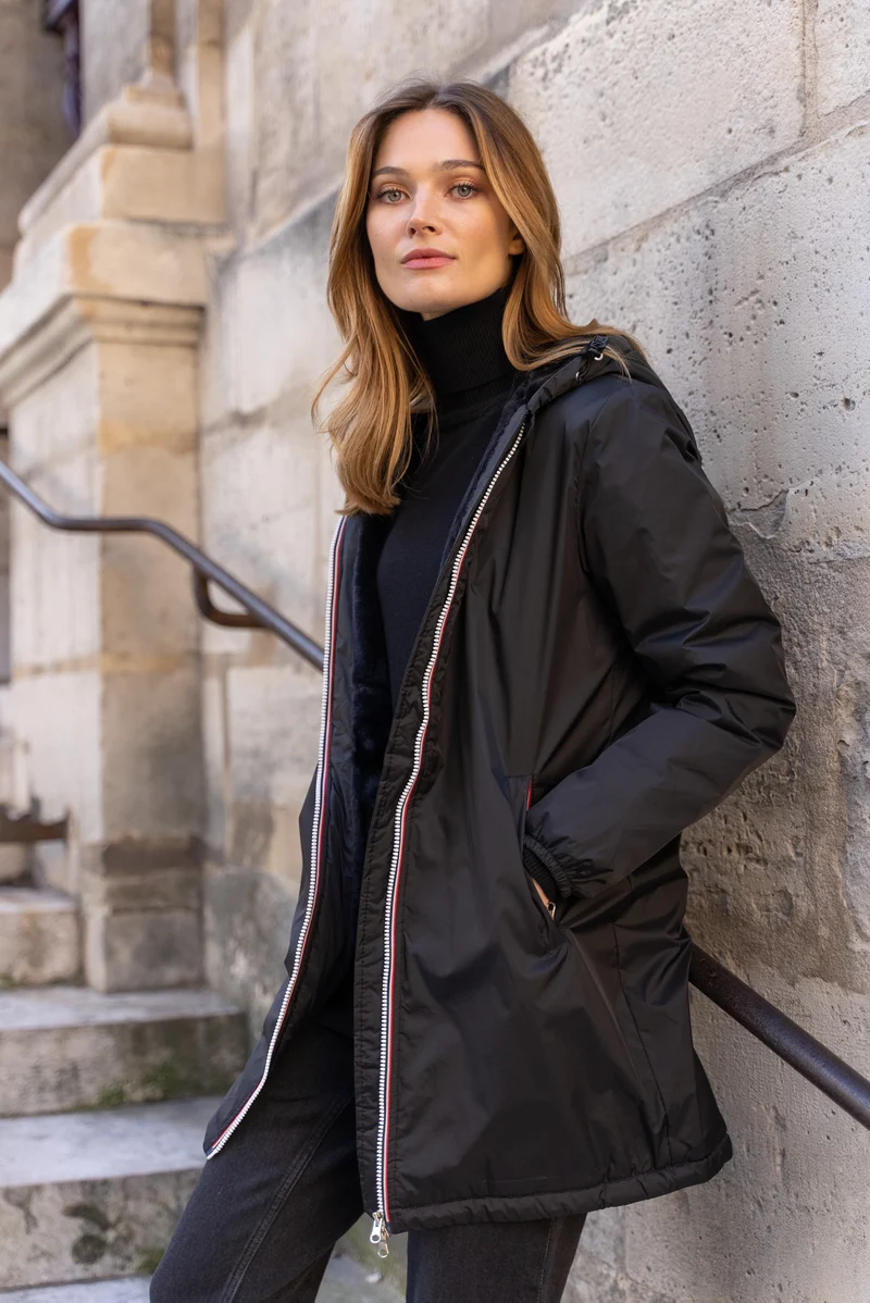 Imperméable fourré long