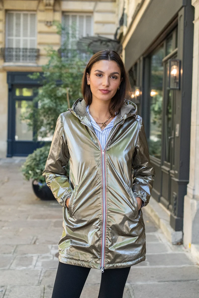 Imperméable fourré long