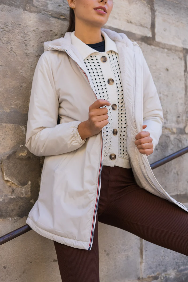 Imperméable fourré long