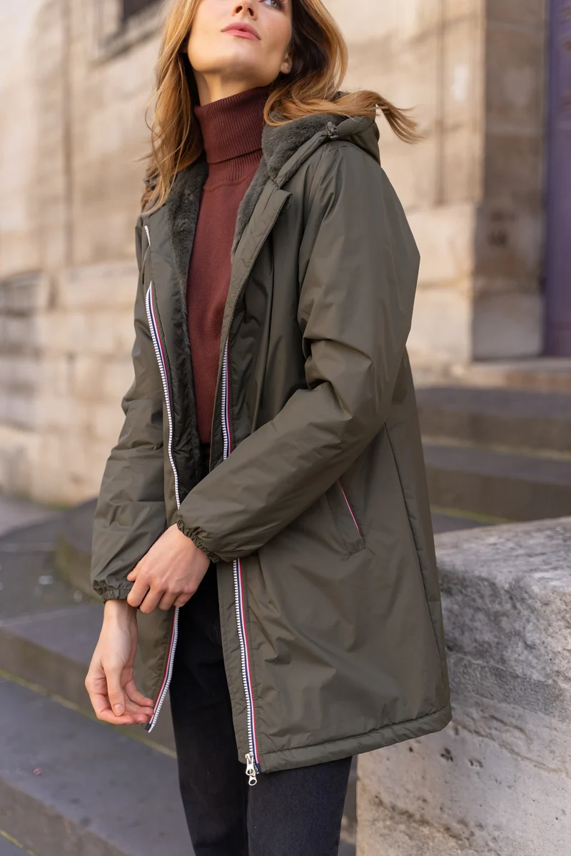 Imperméable fourré long