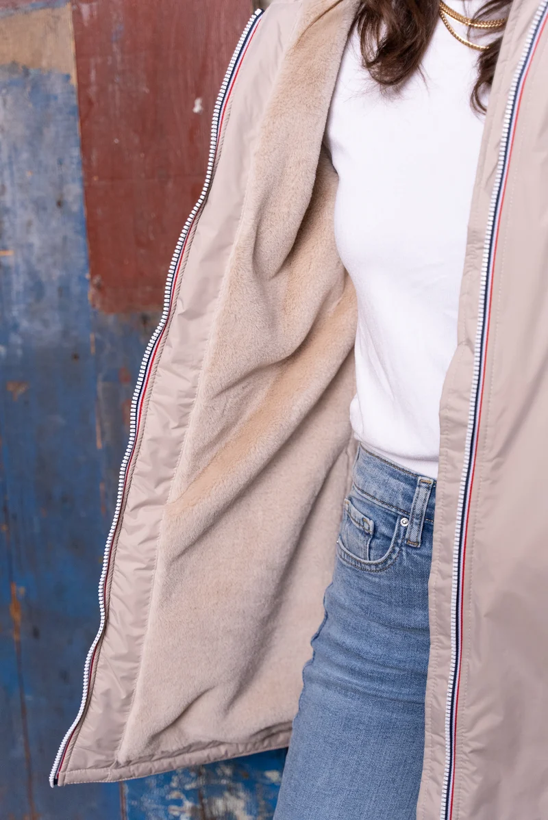 Imperméable fourré long