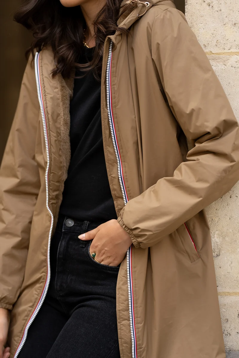 Imperméable fourré long