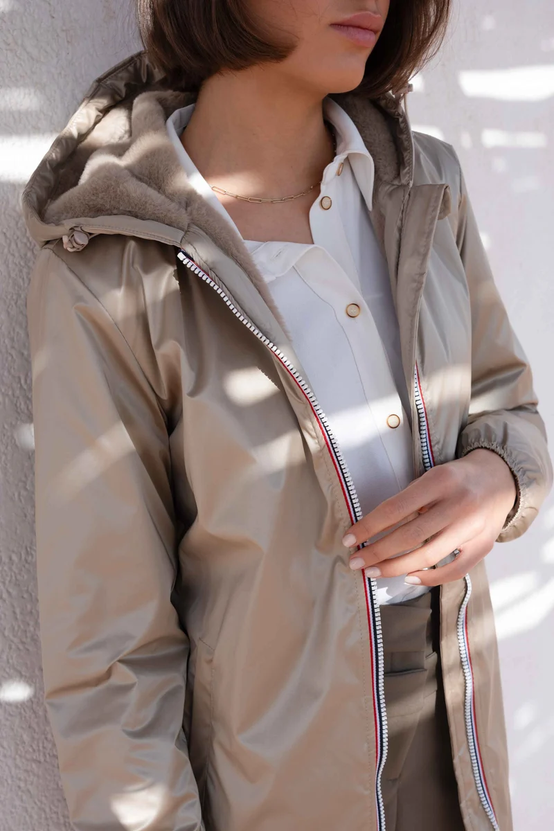 Imperméable fourré long