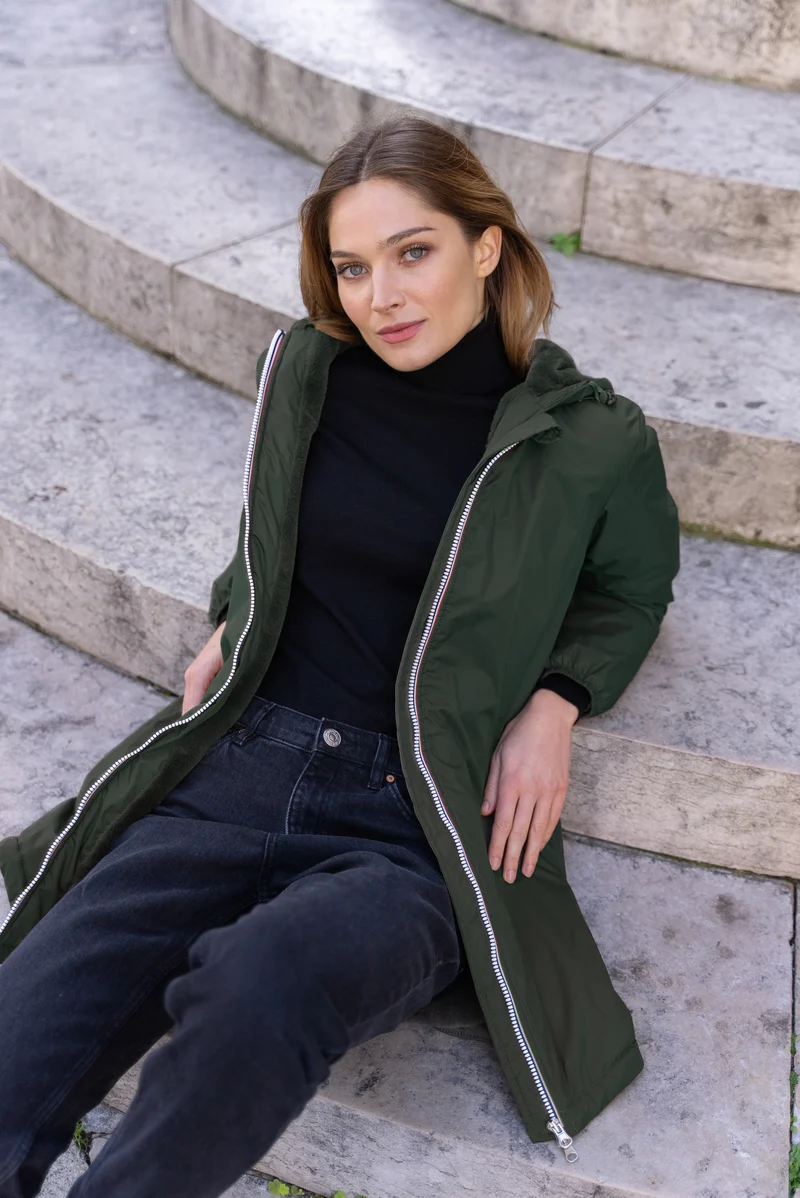 Imperméable fourré long