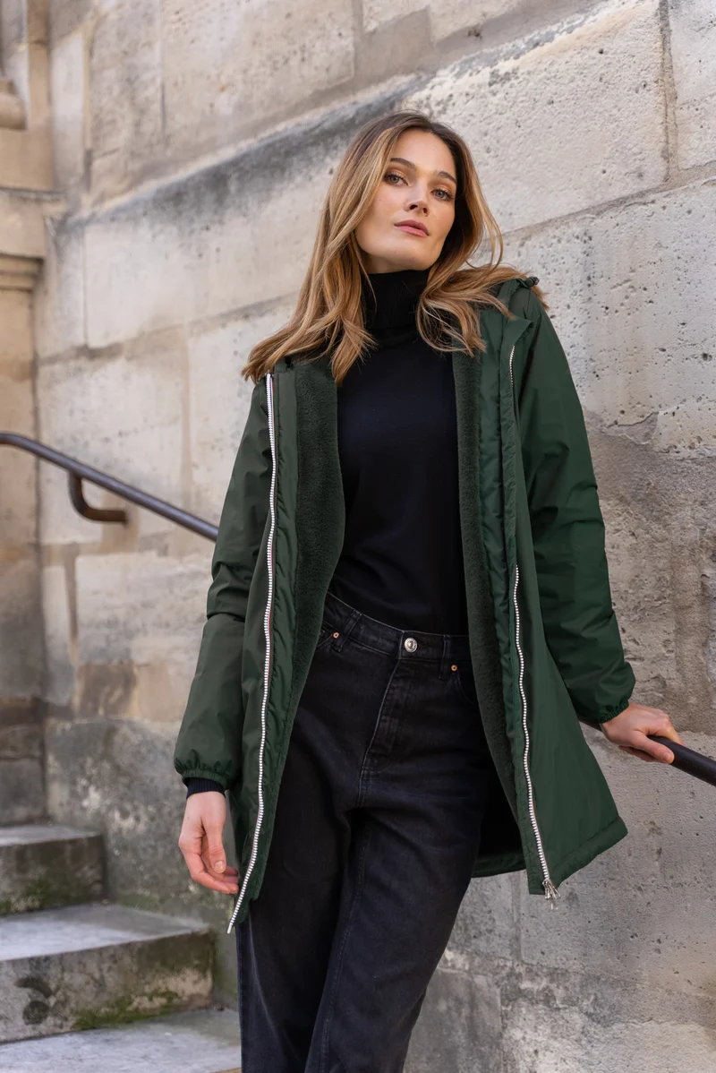 Imperméable fourré long