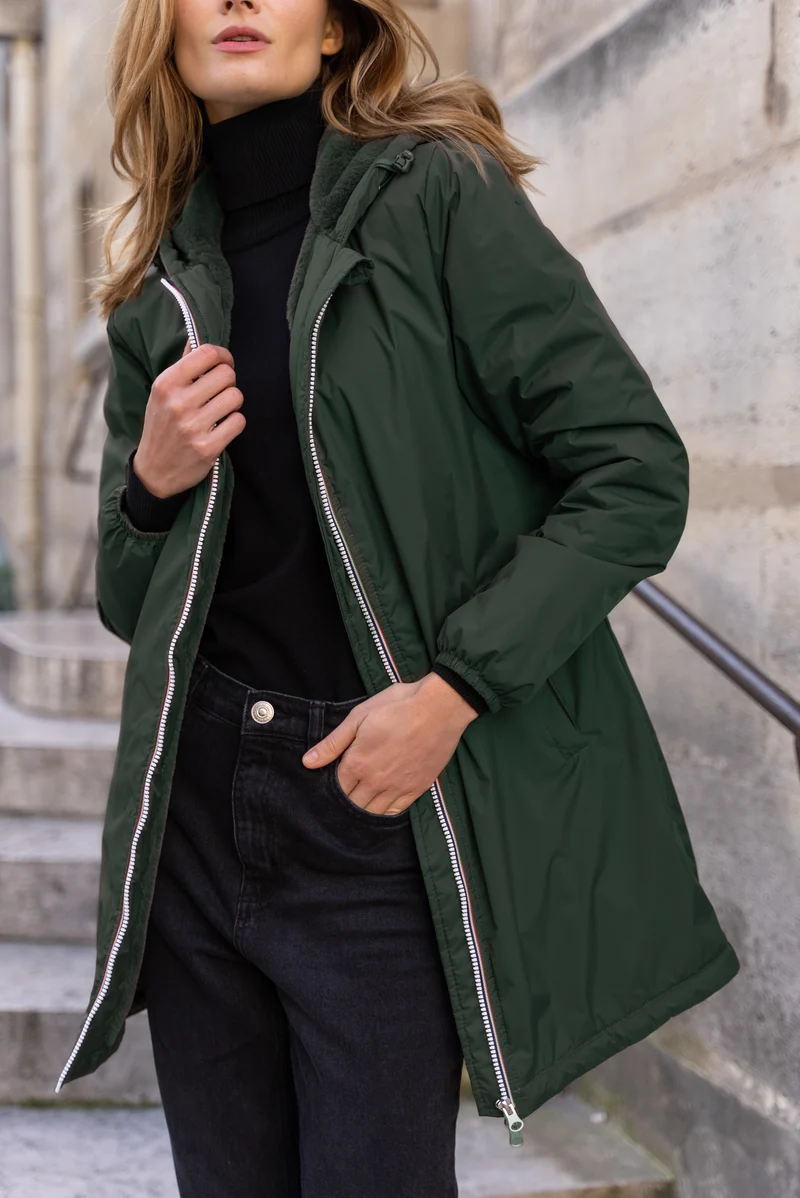Imperméable fourré long