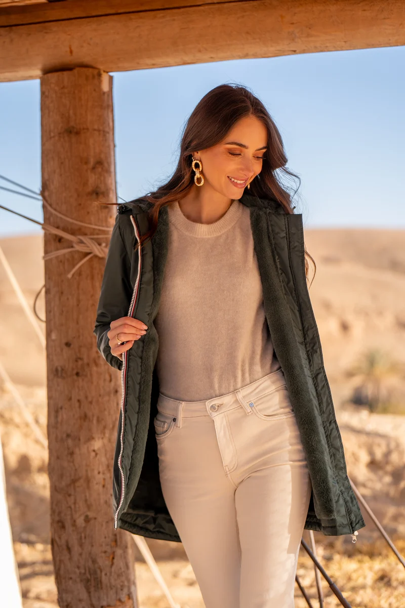 Imperméable fourré long