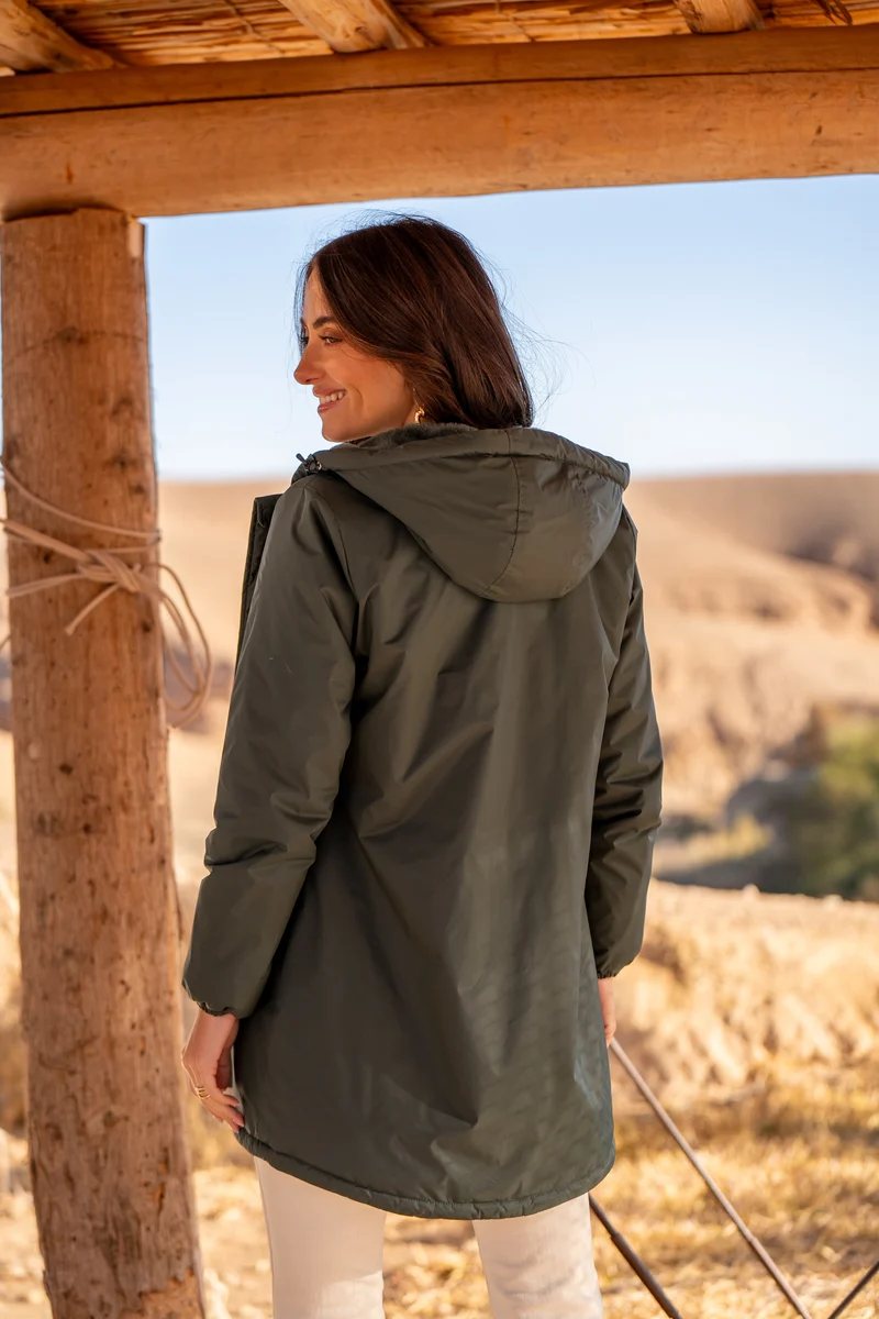 Imperméable fourré long