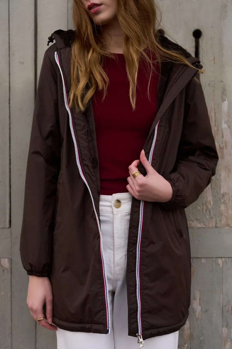 Imperméable fourré long