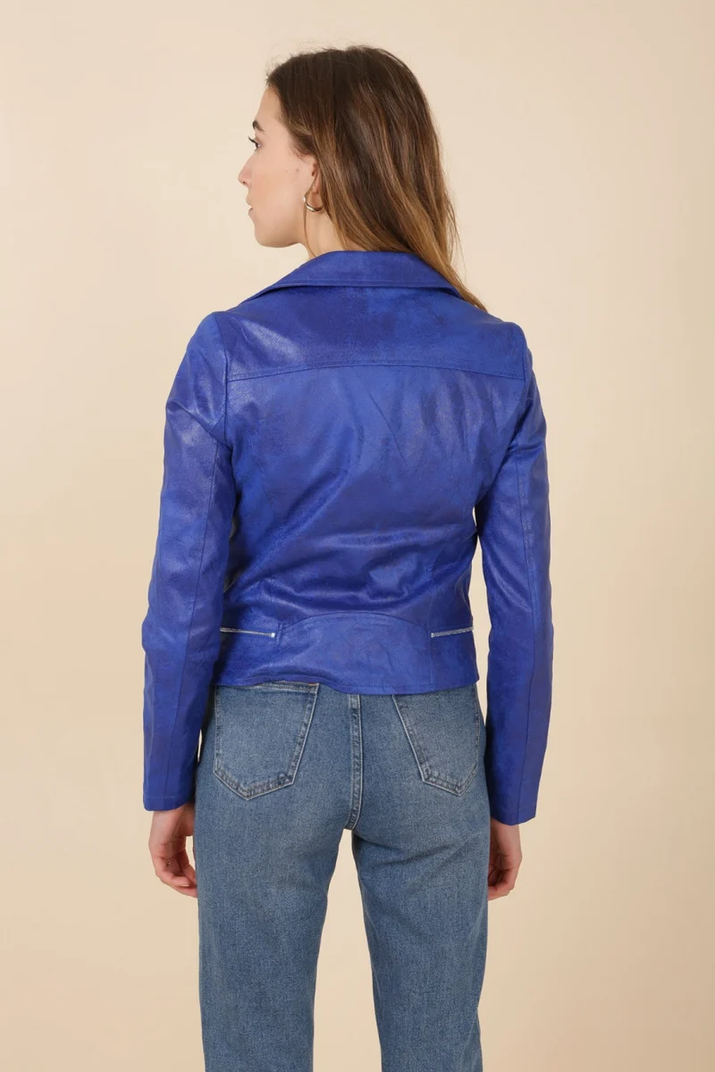 Veste perfecto suédine