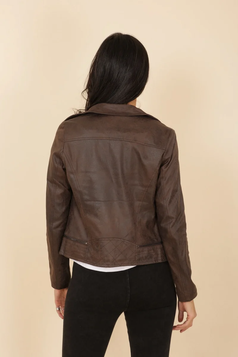 Veste perfecto suédine