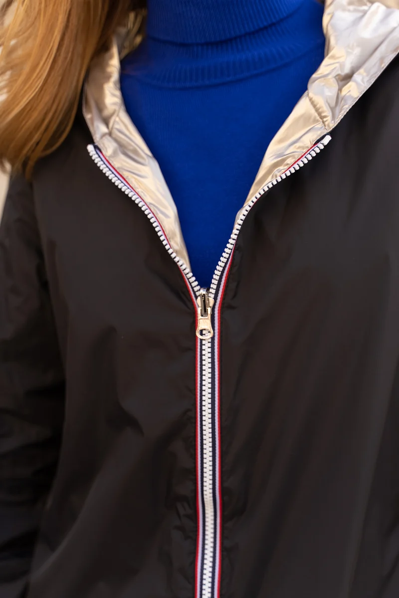 Imperméable réversible long