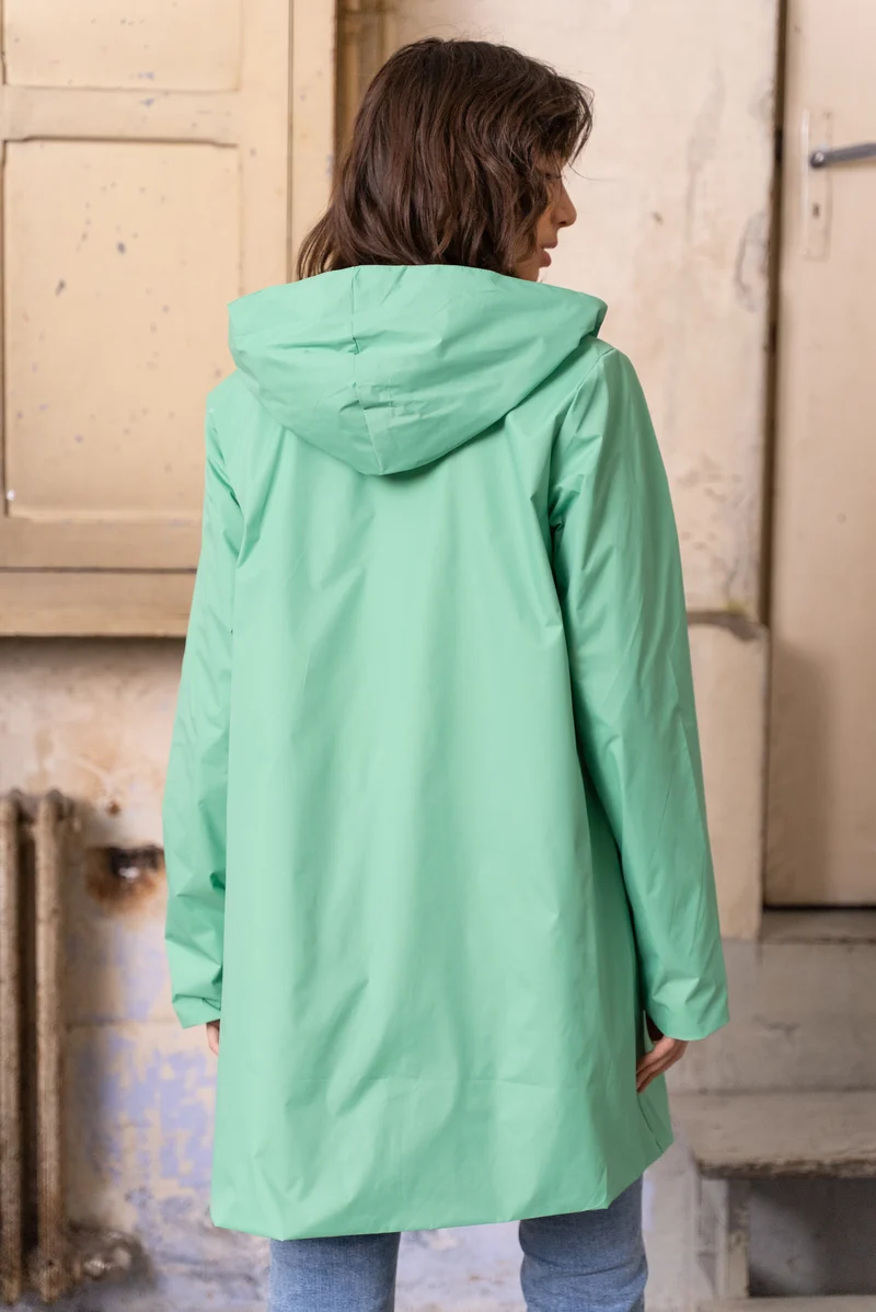 Imperméable réversible long