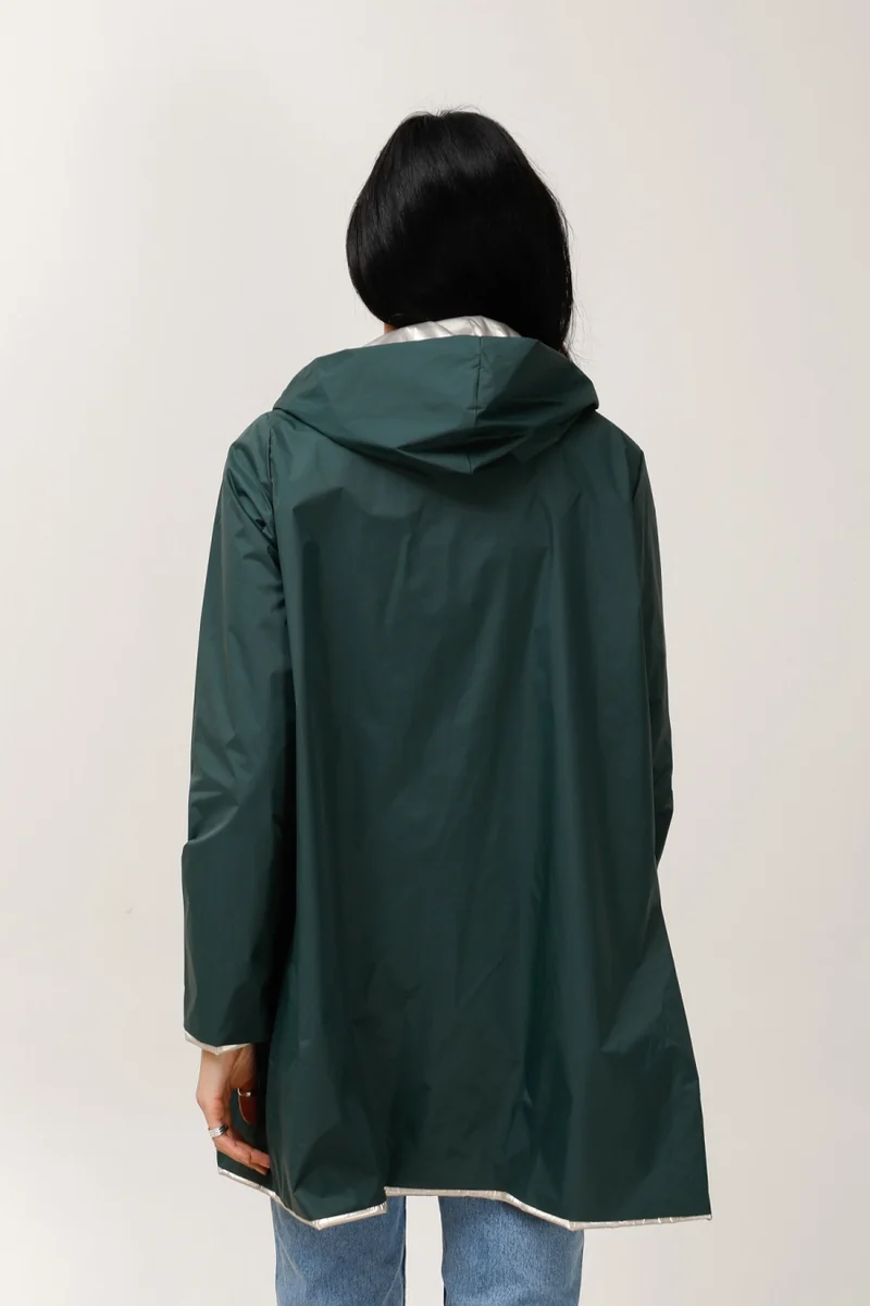 Imperméable réversible long