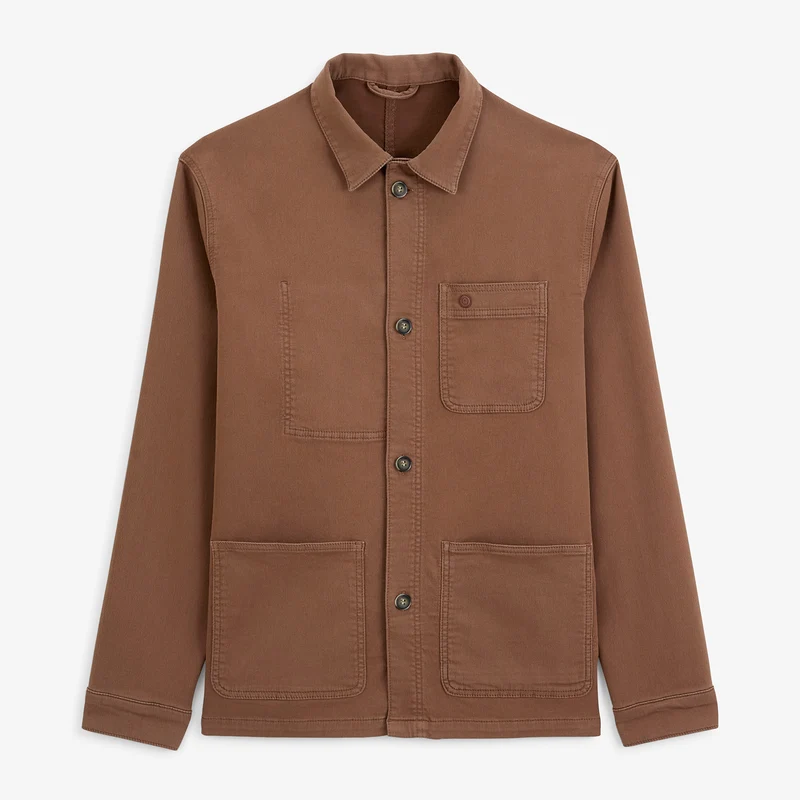 Veste worker en coton marron Wendel