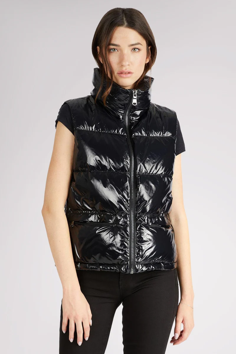 Danique Women's Luxury 3 in 1 Mixed Media Puffer