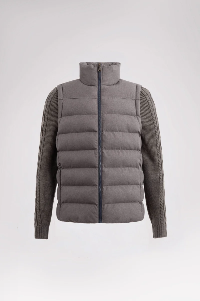 Marcus Men's Lightweight Hybrid Down & Knit Jacket