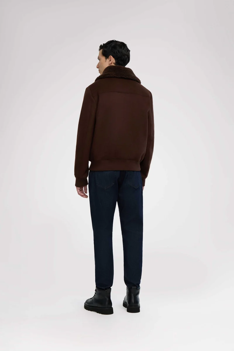 Lebron Men's Lightweight Wool Bomber Jacket