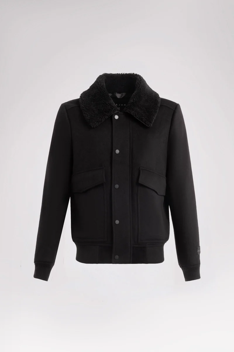 Lebron Men's Lightweight Wool Bomber Jacket