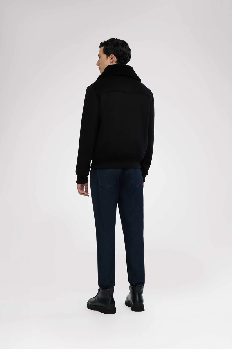 Lebron Men's Lightweight Wool Bomber Jacket