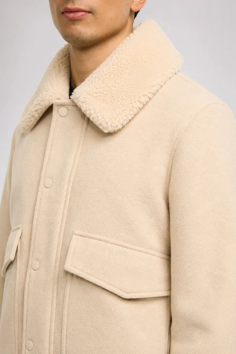 Lebron Men's Lightweight Wool Bomber Jacket