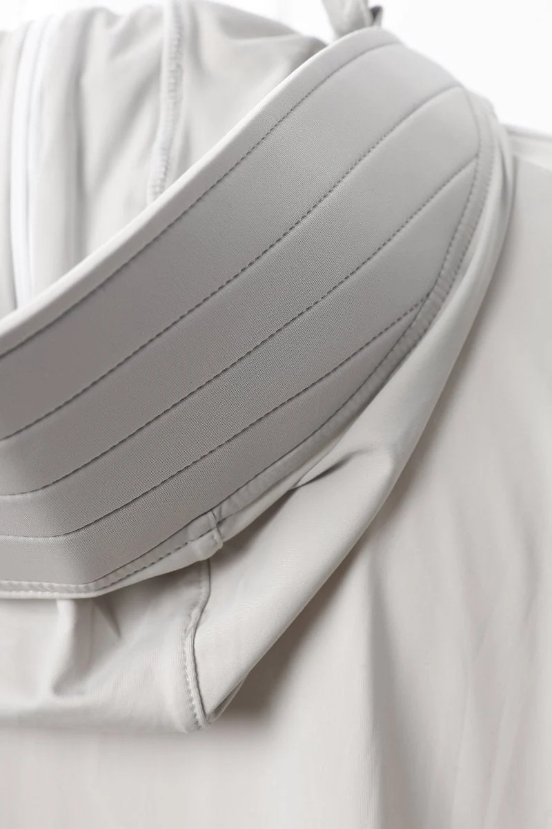 Thumbhole Crop Hooded Jacket