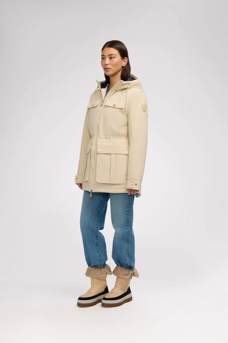 Ivory Women's Lightweight Mid Length Jacket