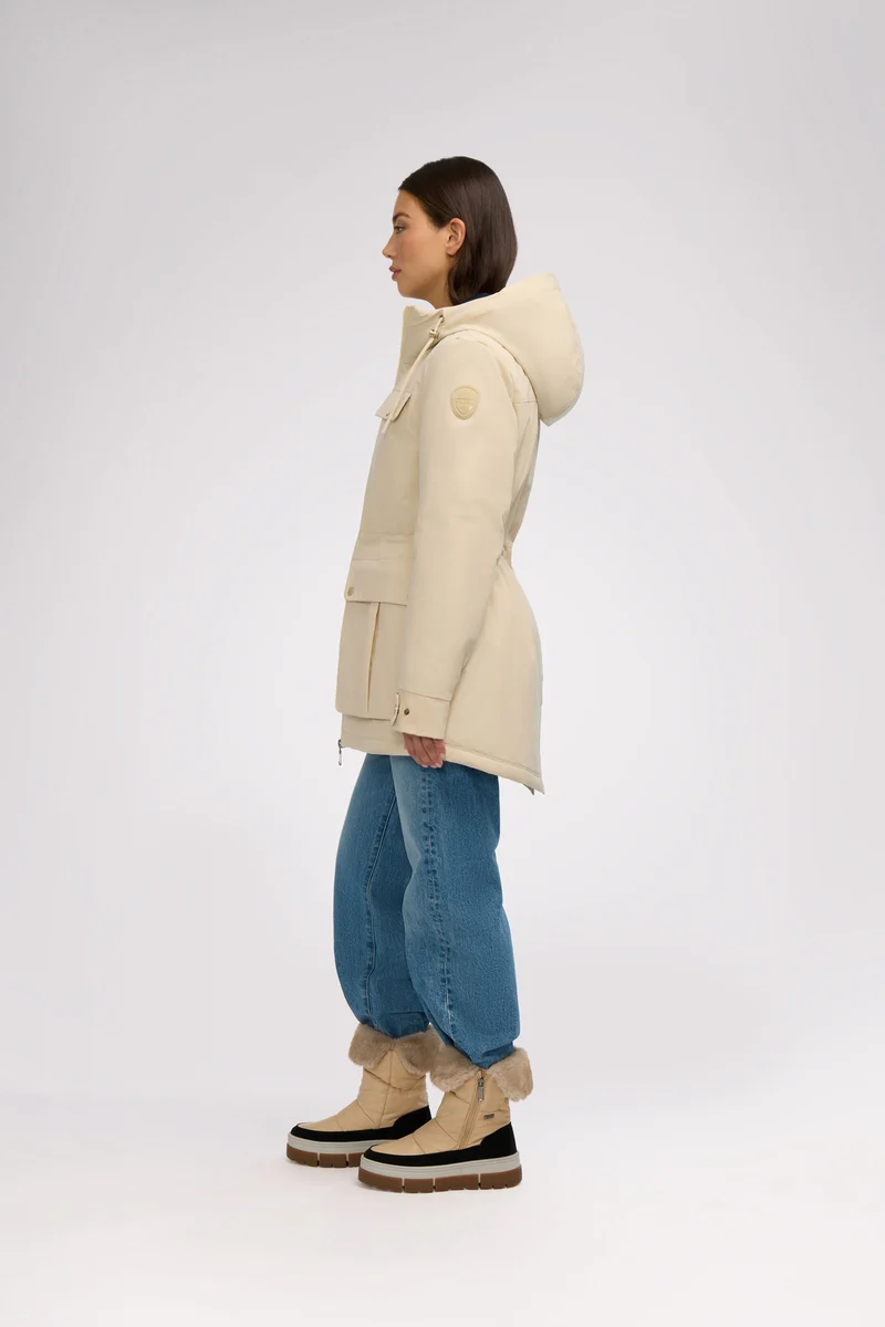 Ivory Women's Lightweight Mid Length Jacket