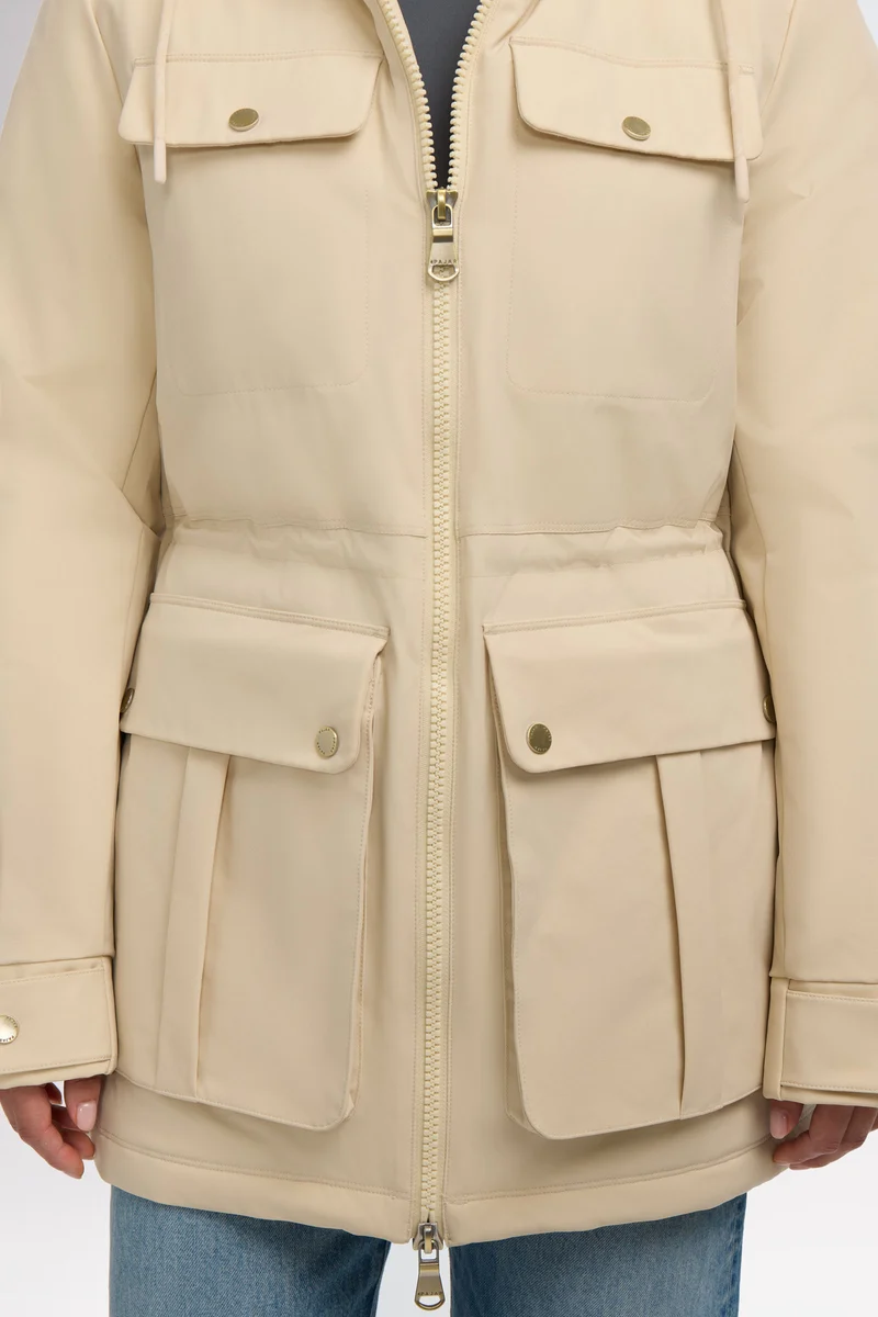 Ivory Women's Lightweight Mid Length Jacket