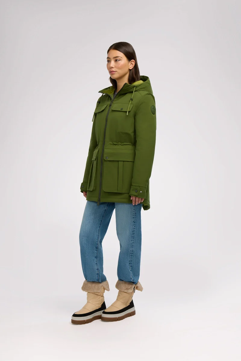 Ivory Women's Lightweight Mid Length Jacket