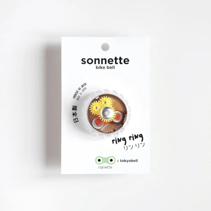 Sonnette pour vélo transparente
