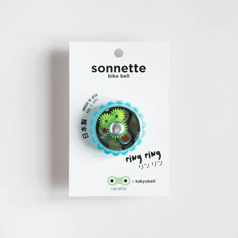 Sonnette pour vélo bleue