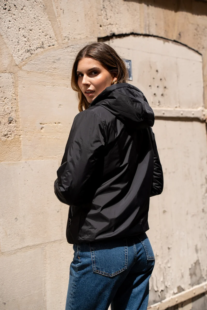 Imperméable fourré court (écru)