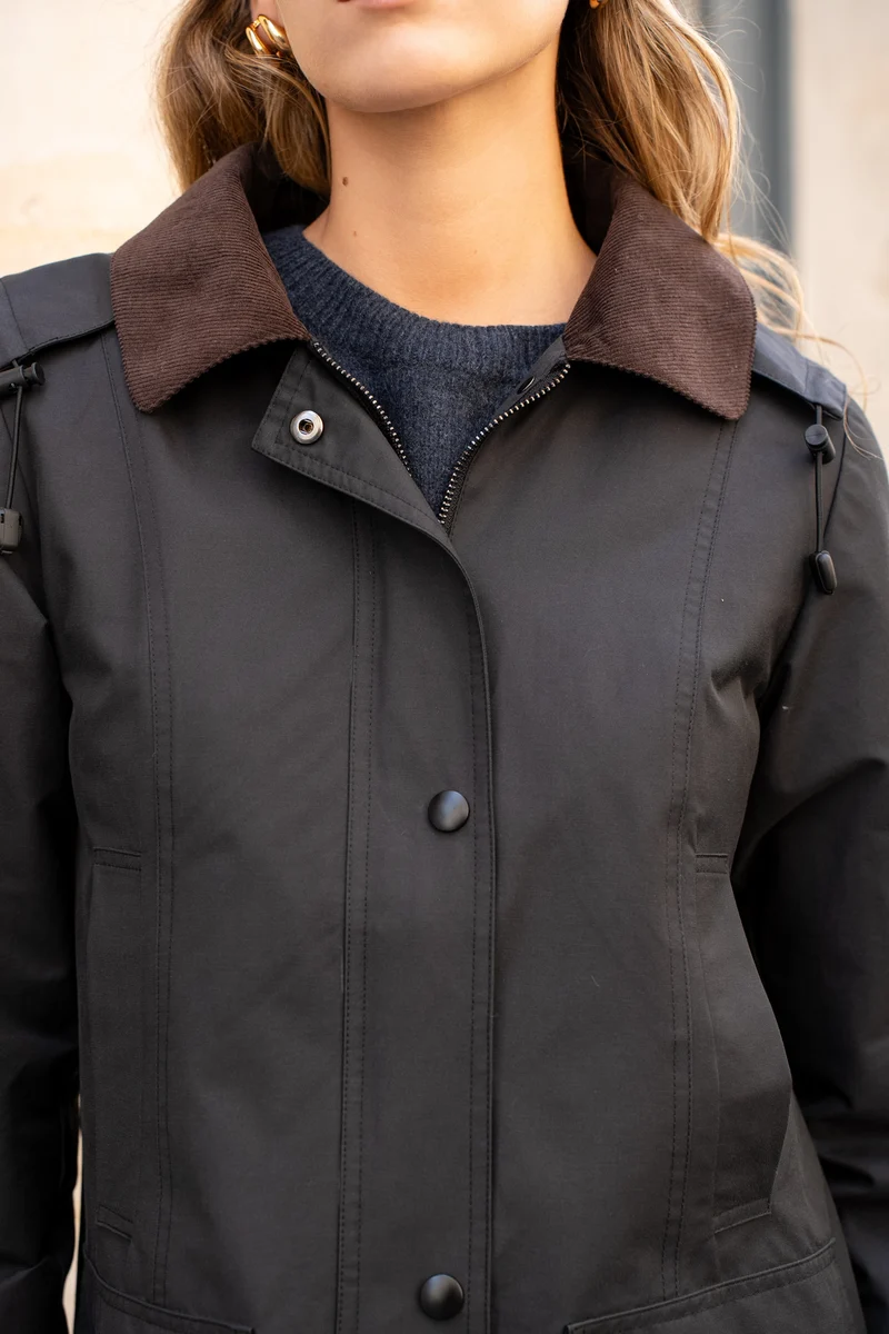 Parka coton longue