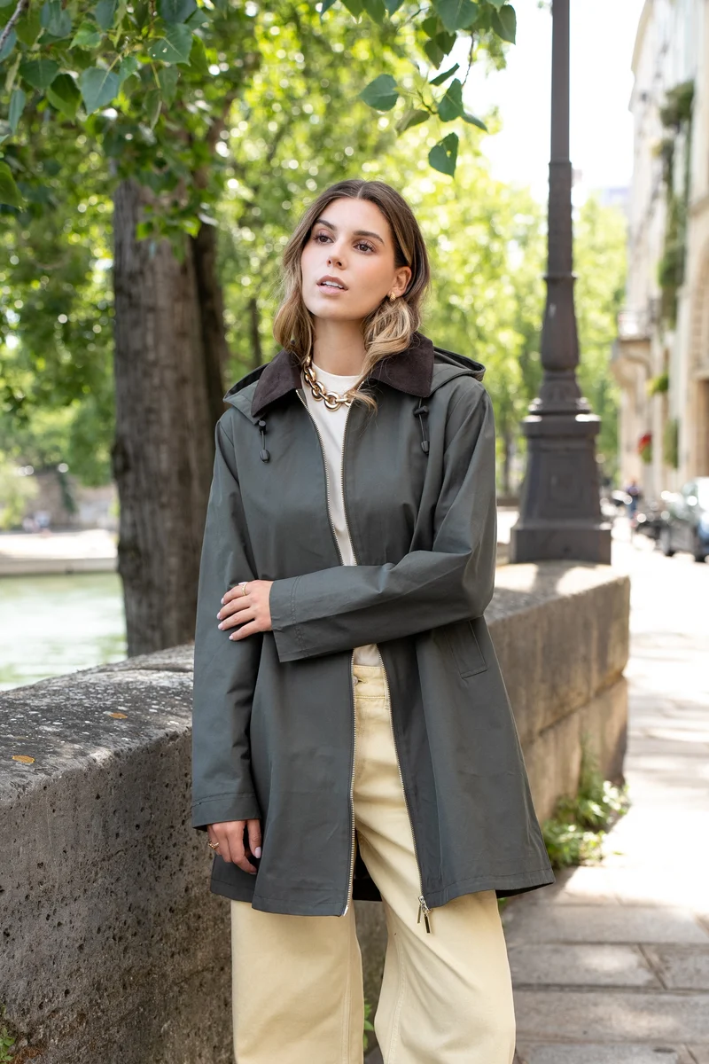 Veste coton longue
