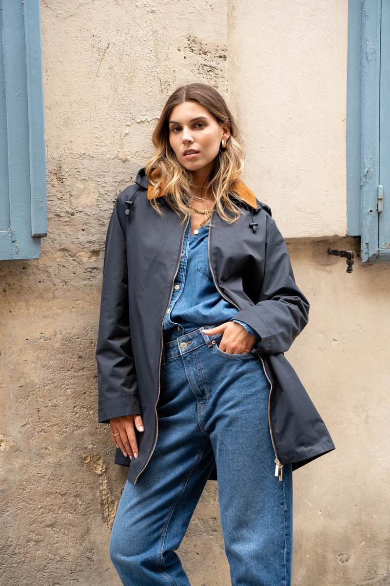 Veste coton longue