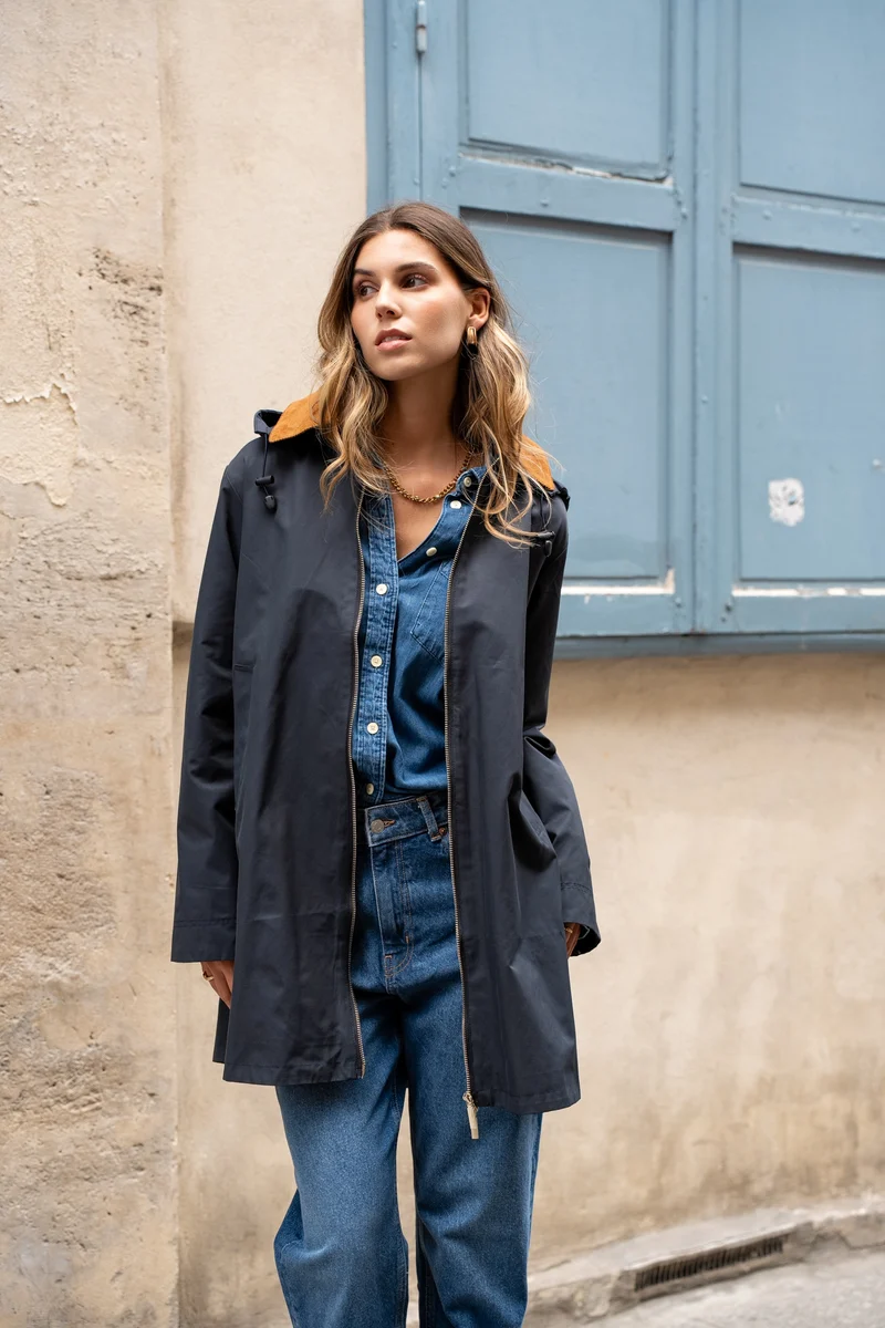 Veste coton longue