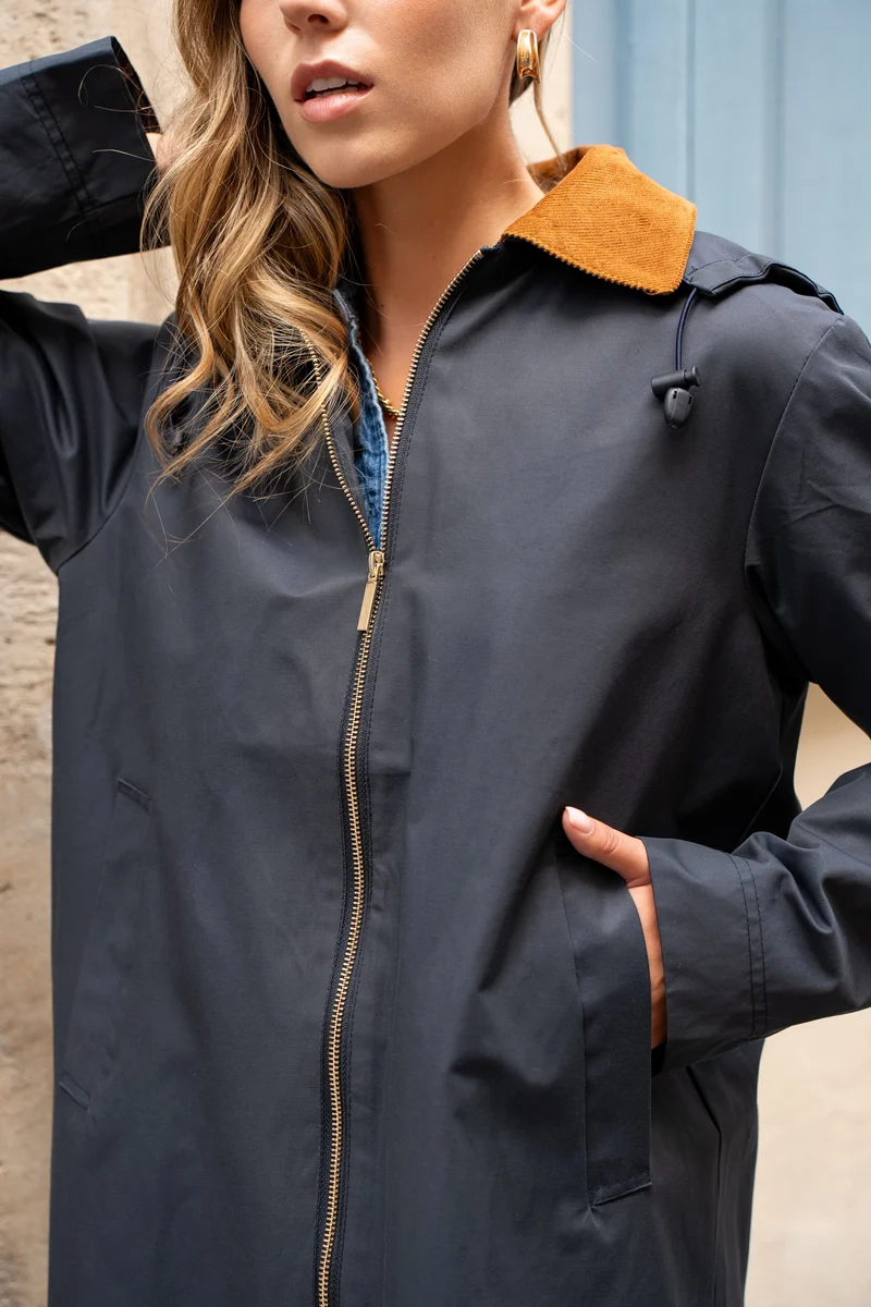 Veste coton longue