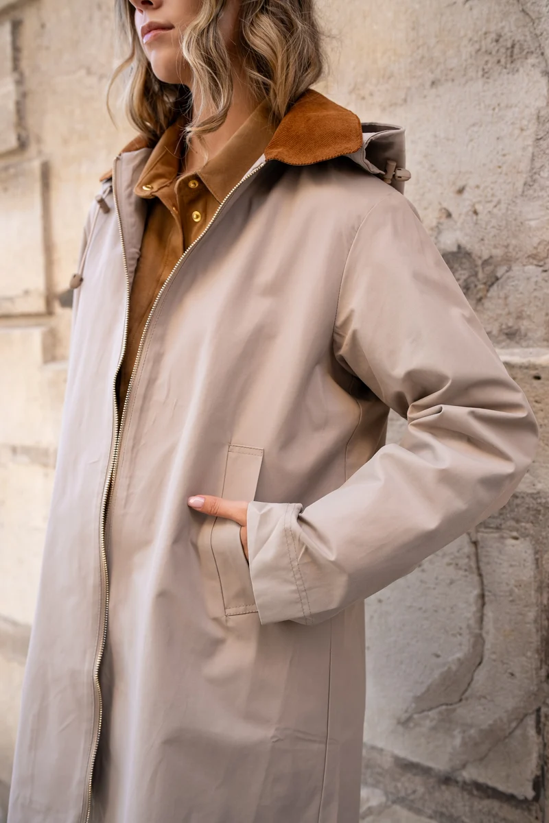 Veste coton longue