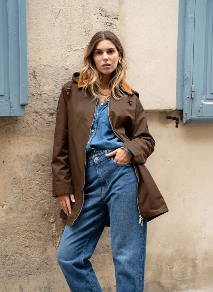 Veste coton longue